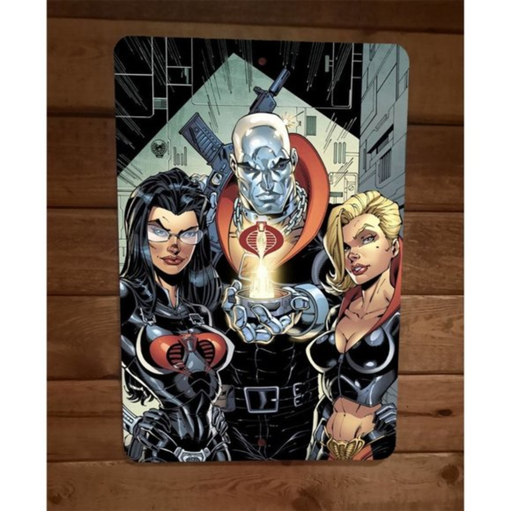 Cobra Pimp Daddy Destro 8x12 Metal Wall Sign GI‎ Joe Poster